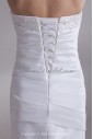 Taffeta Strapless Neckline Floor Length Mermaid Embroidered Wedding Dress
